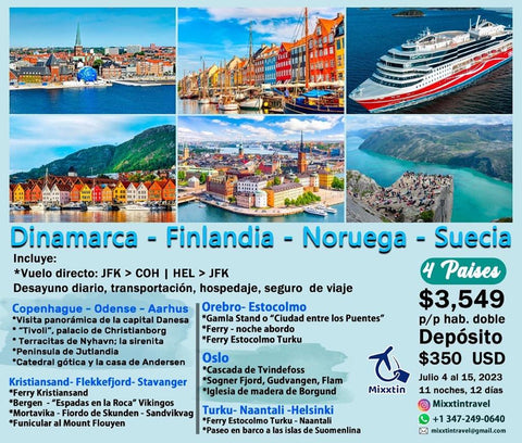 DINAMARCA - FINLANDIA - NORUEGA - SUECIA